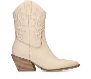 Manfield leren cowboylaarzen ecru Dames | Maat: 40