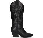 Manfield leren cowboy laarzen zwart Dames | Maat: 37