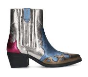 Manfield leren cowboylaarzen blauw Dames | Maat: 37