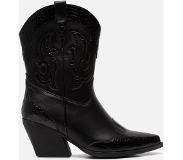 Ann Rocks Cowboylaarzen zwart Pu Maat 39