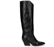 Sacha leren cowboylaarzen zwart Dames | Maat: 38