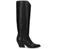 Sacha leren cowboylaarzen zwart Dames | Maat: 40