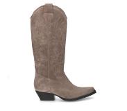 Sacha suède cowboylaarzen taupe Dames | Maat: 38
