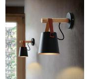 Lofttuer Nordic Wandlamp Zwart