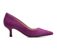 Clarks - Dames - Violet55 Rae - D - 1 - Purple Suede - maat 5,5