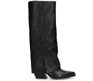 Sacha leren cowboylaarzen zwart Dames | Maat: 39