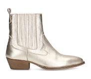 Sacha leren cowboylaarzen goud metallic Dames | Maat: 39