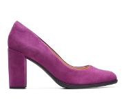 Clarks - Dames - Freva85 Court - D - 1 - Purple Suede - maat 6