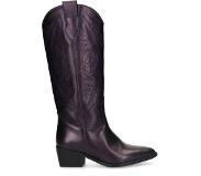 Manfield leren cowboylaarzen paars Dames | Maat: 39