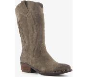 Harper suede dames western laarzen kaki maat 39