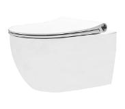 Regn wandcloset TwirlFlush, mat wit