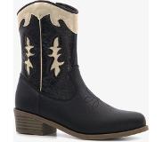 Blue Box meisjes cowboy western boots zwart/goud maat 25