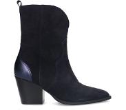 Manfield suède cowboylaarzen blauw Dames | Maat: 38