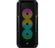 Corsair iCUE 5000T RGB tower behuizing 4x USB-A 3.2 (5 Gbit/s), USB-C 3.2 (5 Gbit/s), Audio, Window-kit