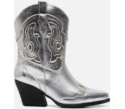 Ann Rocks Cowboylaarzen zilver Pu Maat 39