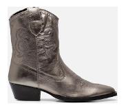 Ann Rocks Cowboylaarzen zilver Leer Maat 42