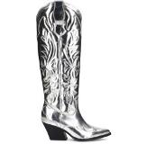 Sacha leren cowboylaarzen zilver Dames | Maat: 39