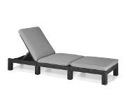 Allibert Daytona Deluxe Ligbed - 3 posities - 65x195x25,5 cm - Grafiet