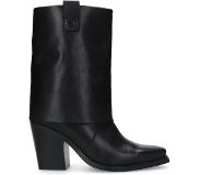 Manfield leren cowboylaarzen zwart Dames | Maat: 38