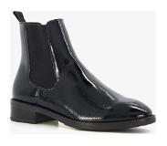 Tamaris lage dames chelsea boots zwart lak maat 41