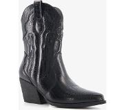 Blue Box dames croco western laarsjes zwart maat 36