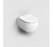 Clou Hammock randloze wandtoilet 37x49cm dunne zitting Keramiek Wit glans CL/04.01081