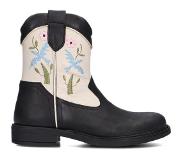 Jochie & Freaks Meisjes Cowboylaarzen Babs - Zwart - Maat 28