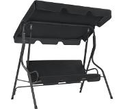 vidaXL Schommelbank 170x110x153 cm antraciet