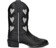 Bootstock Meisjes Cowboylaarzen Hearts - Zwart - Maat 27
