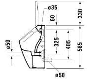 Duravit me by starck urinoir rimless, wit