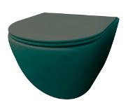 Best design Morrano hangend toilet randloos petrol mat