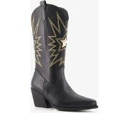Blue Box dames western laarzen zwart goud maat 42