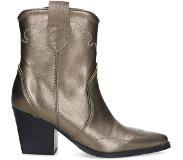 Manfield leren cowboylaarzen goud metallic Dames | Maat: 39