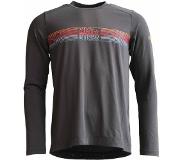 Zimtstern - Trailflowz Shirt L/S - Longsleeve M, grijs/zwart