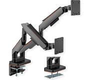 Roline LCD-Doppelarm, Tischmontage, Gasfeder, je 5 Gelenke, max. 20 kg