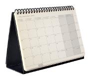 Sigel Tischkalender 2024 C2481 black, 2S/1M, HC, A5