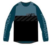 100% R-Core 100% Long Sleeve Jersey Zwart / Staatsblauw