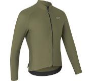 Gripgrab - ThermaPace Thermo Fietsshirt Lange Mouwen Lente Herfst Wielrenshirt Cycling Jersey - Olijf Groen - Heren - Maat XL
