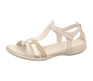 Ecco Sandaal ECCO Women Flash Limestone Pure White Gold Beige-Schoenmaat 37