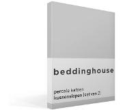 Beddinghouse percale katoen kussenslopen (set van 2)