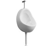 vidaXL Wandurinoir met spoelklep keramiek wit