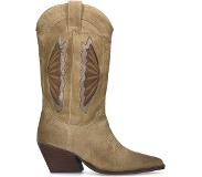 Sacha suède cowboylaarzen beige Dames | Maat: 42