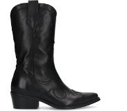 Manfield leren cowboylaarzen zwart Dames | Maat: 42