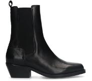 Manfield leren cowboylaarzen zwart Dames | Maat: 39