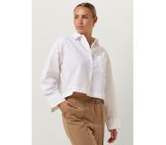 Selected femme Dames Blouses Slfastha Ls Cropped Boxy Shirt B - Wit - Maat 40