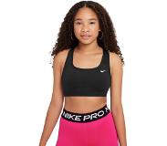 Nike Sport Beha Swoosh Meisjes Zwart Wit | 140