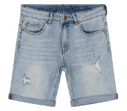 Indian blue jeans Jongens jeans short Andy damaged repaired - Licht denim