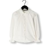 Nobell Meisjes blouse - Tipi - Sneeuw wit. Maat 146/152