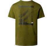 The North Face T-Shirt The North Face Men Foundation Mountain Lines Graphic Tee Forest Olive-L
