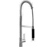 Dornbracht Tara Ultra keukenkraan profi met hoge douche met veer chroom